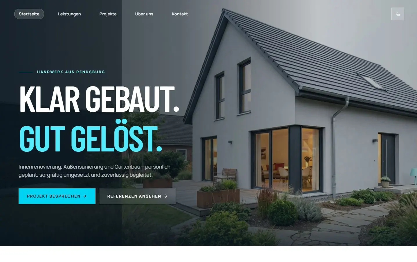 Gespeicherte Website-Ansicht: TomKREATIVBAU